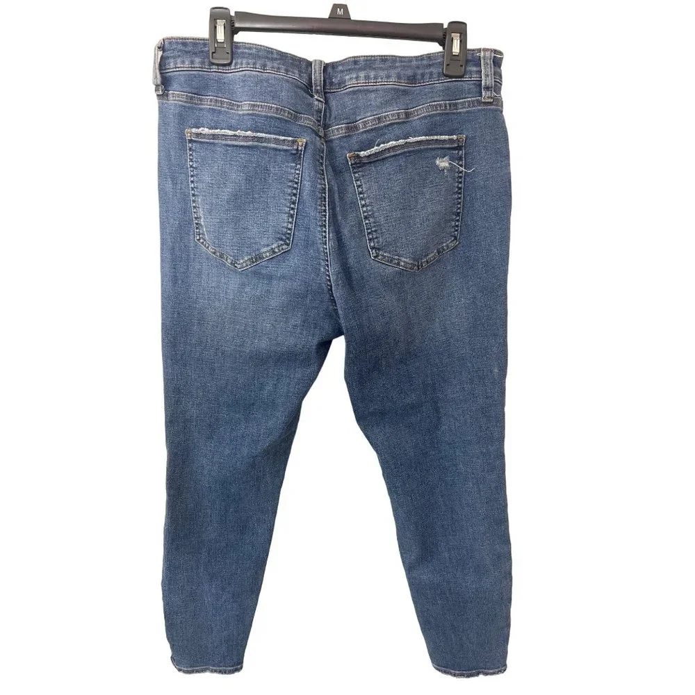 Pistola Arielle Skinny Distressed Blue Denim Jean Size 33 - Picture 4 of 4